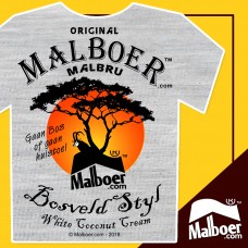 Malboer© Malbru™ Island Style Grey Tshirt