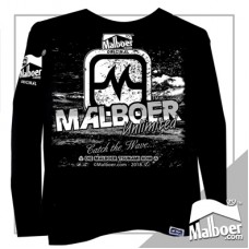 Malboer© Unlimited Wave Black Long Sleeve Tshirt